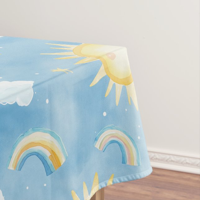 Sunshine und Rainbows Tablecloth Tischdecke (Beispiel)