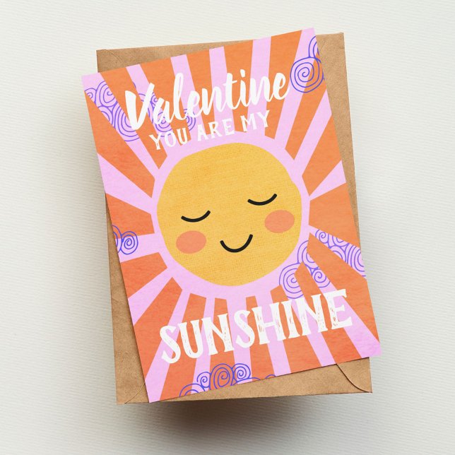 Sunshine Valentine Feiertagskarte (Von Creator hochgeladen)