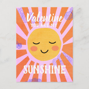 Sunshine Valentine Ferienkarte Postkarte