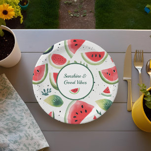 Sunshine & Watermelon Pappteller