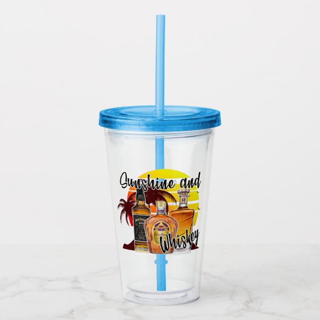 Sunshine & Whiskey Acryltrinkbecher (Vorderseite)