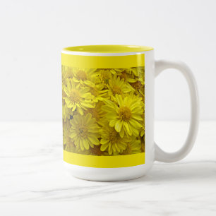 Sunshine Yellow Chrysanthema Zweifarbige Tasse