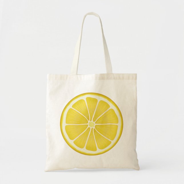 Sunshine Yellow Citrus Lemon Tragetasche (Vorne)
