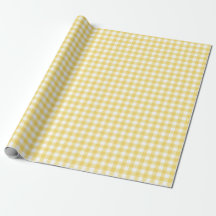 Sunshine Yellow Gingham Karo Pattern