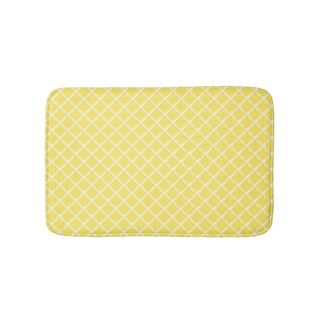 Sunshine Yellow Pattern Badematte (Vorderseite)