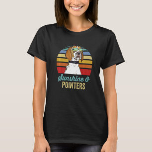 Sunshine Zeiger Dog Retro Sunset Beach Vibe T-Shirt