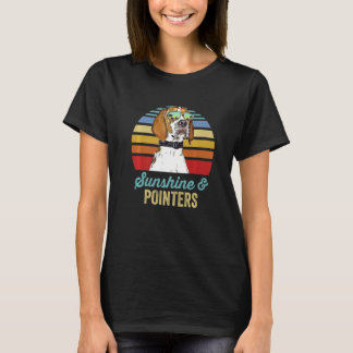Sunshine Zeiger Dog Retro Sunset Beach Vibe T-Shirt