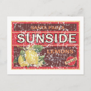 Sunside - abgenutzt postkarte