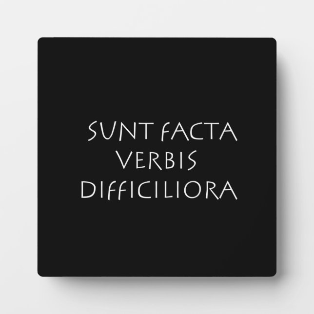 Sunt facta verbis difficiliora fotoplatte (Vorderseite)