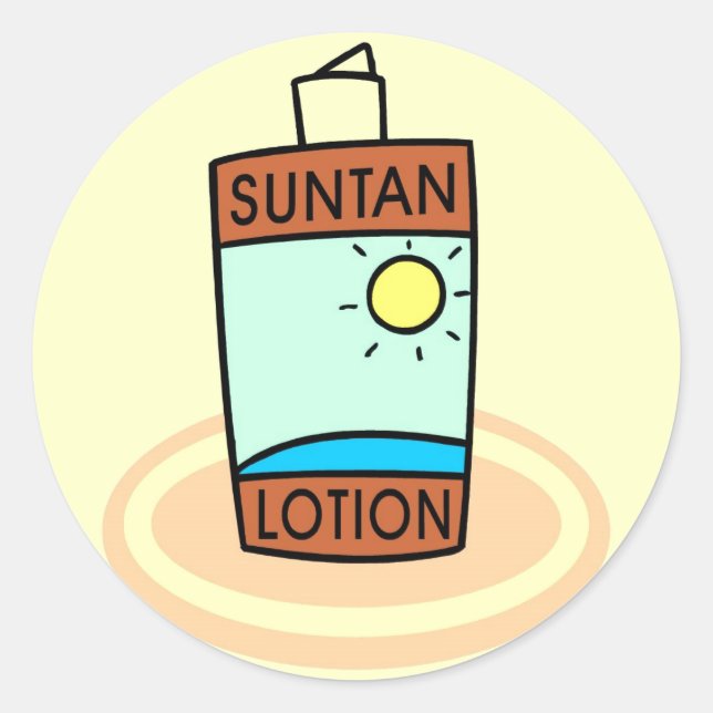 Suntan Lotion Stickers (Vorderseite)
