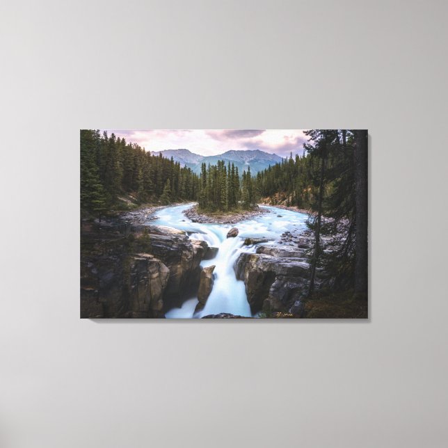 Sunwapta Falls | Jasper-Nationalpark Leinwanddruck (Vorderseite)