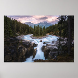 Sunwapta Falls Jasper-Nationalpark Poster