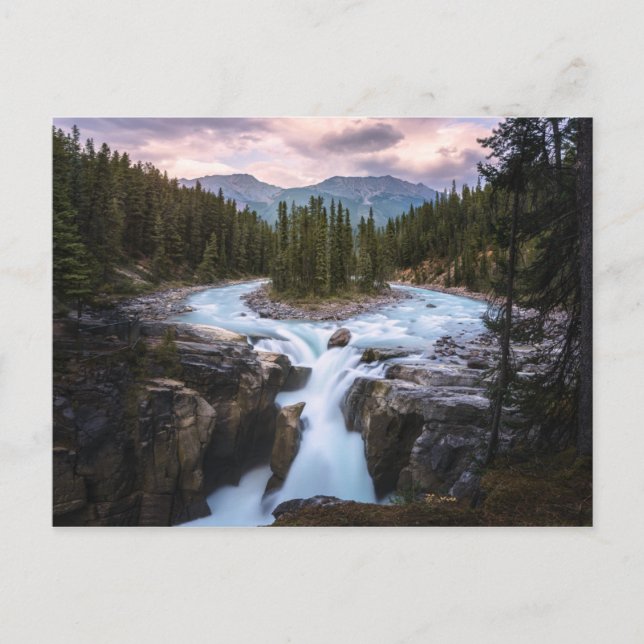 Sunwapta Falls | Jasper-Nationalpark Postkarte (Vorderseite)