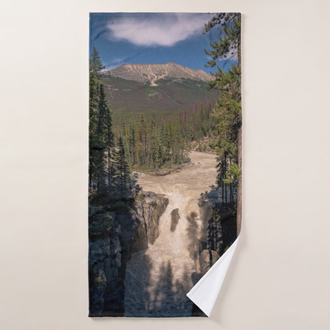 Sunwapta Falls, kanadische Wasserfall-Fotografie Badhandtuch Set (Badehandtuch)