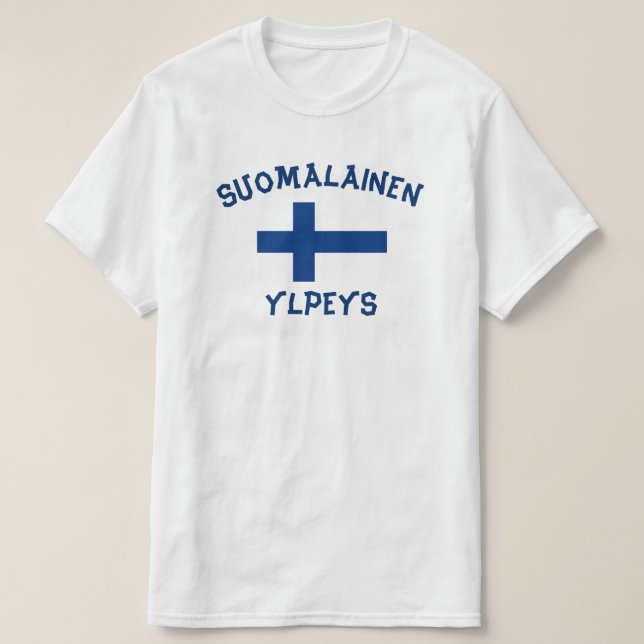 suomalainen ylpeys finnischen Stolz T-Shirt (Design vorne)