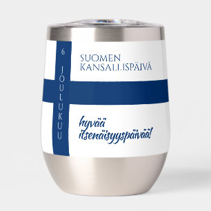 Suomen Kansallispäivä Flag zum Finnischen National