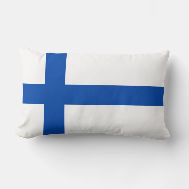 Suomen Lippu - die Flagge von Finnland Lendenkissen (Vorderseite)