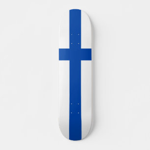 Suomen lippu Skateboard - die Flagge von Finnland
