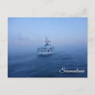 Suomenlinna ferry souvenir carte postale