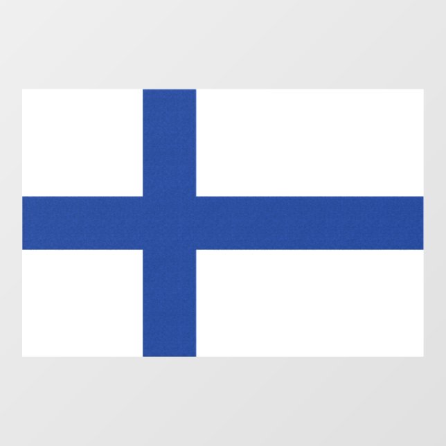 SUOMI FINLAND FLAG FENSTERAUFKLEBER (Blatt)