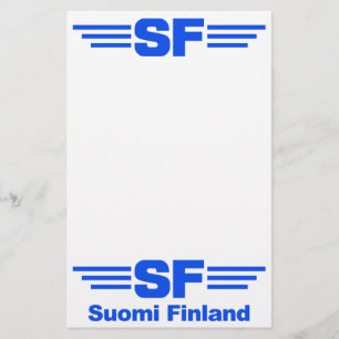 Suomi Finland stationär, anpassbar Briefpapier