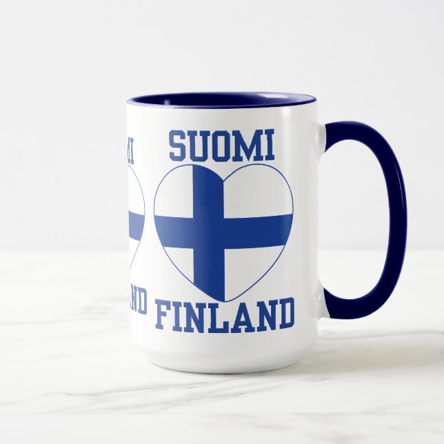 SUOMI FINLAND Tasse - wählen Sie Stil & Farbe (Rechts)
