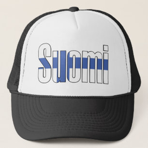 Suomi (Finnland) Flaggen-T - Shirt Truckerkappe