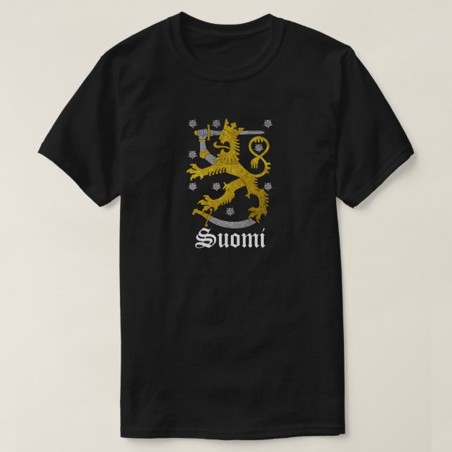 Suomi Finnland Wappen T-Shirt (Design vorne)