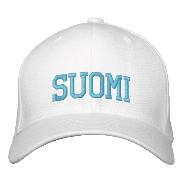 SUOMI (Finnland) Wollkappe Bestickte Kappe (Vorderseite)