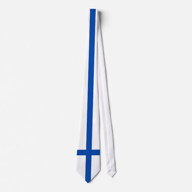 Suomi solmio - die Flagge von Finnland Krawatte (Vorderseite)