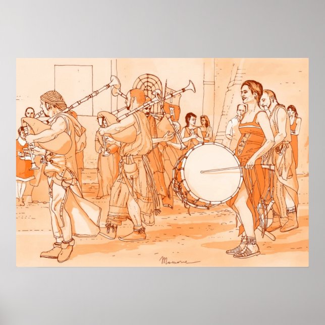 Suonatori medioevali poster (Vorne)