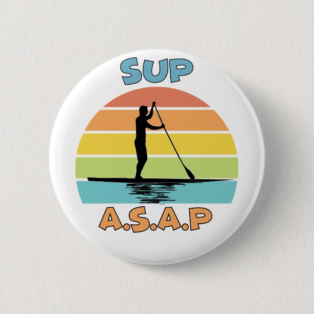 SUP ASAP Standup Paddling Button (Vorderseite)