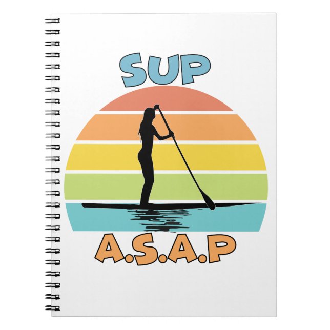 SUP ASAP Standup Paddling Notizblock (Vorderseite)