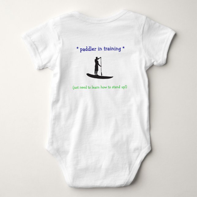 SUP Baby-Strampler - Paddler im Training Baby Strampler (Rückseite)