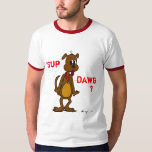 'SUP DAWG ? T-shirt Doggy Mens Ringer
