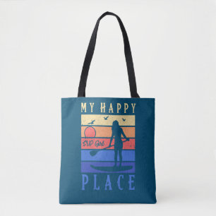 SUP Girl my Happy Place Water Stand Board Tasche