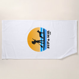 SUP & Mal Life Malinois Standup Paddleboarding Strandtuch
