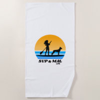 SUP & Mal Life Malinois Standup Paddleboarding