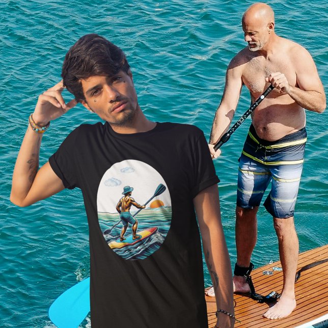 SUP-Paddleboard mit Standauflage T-Shirt (Von Creator hochgeladen)