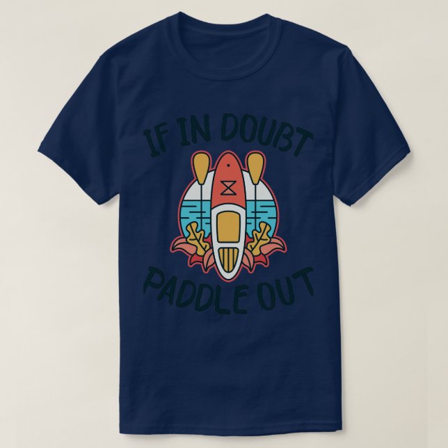 SUP Stand Up Paddle Boarding Sommersonnendesign T-Shirt (Design vorne)