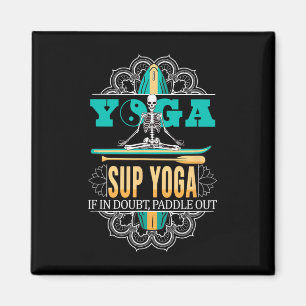 Sup Surfing Stand Up Paddle Paddling Supboard Yoga Magnet