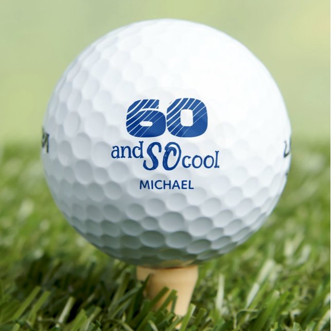 Super 60e anniversaire balles de golf 60 ans fête (Créateur téléchargé)