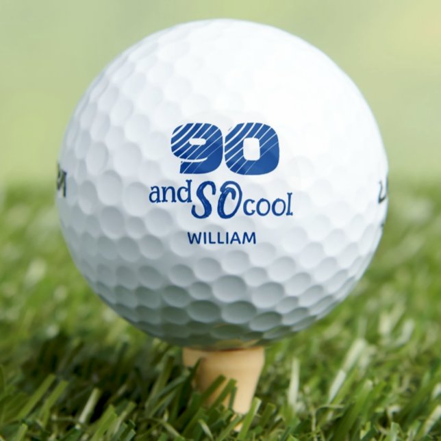 Super 90e anniversaire balles de golf 90 ans fête (Créateur téléchargé)