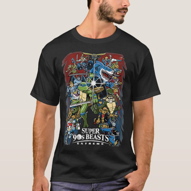 Super 90s Beasts vintage T-Shirt (Vorderseite)