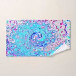 Super Abstrait Retro Robin's Oeuf Blue Swirl