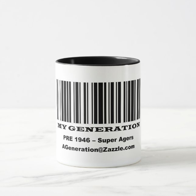 Super Agers BAR CODE Tasse (Zentrum)