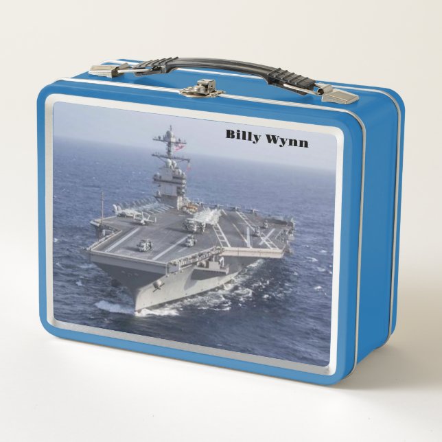 Super Aircraft Carrier Metall Brotdose (Vorderseite)