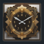 Super Art Deco Quadratische Wanduhr<br><div class="desc">Großartiges Uhrendesign. Du wirst es wie andere Liebe bekommen. Sie können dieses Design auch für andere Produkte verwenden,  die Sie mögen,  oder Ihren Text anpassen und hinzufügen. Folgen Sie mir für mehr. Vielen Dank. Ich wünsche Ihnen einen schönen Tag.</div>