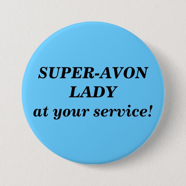 Super-Avon Damenknopf Button (Vorderseite)