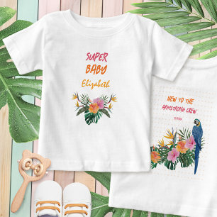SUPER BABY Exotischer Tropischer Papagei Dschungel T-shirt